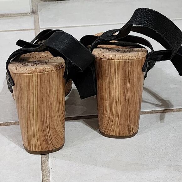 Kork-Ease‎ Drew Leather Cross Banded Platform Sandals women's size 10 - Picture 8 of 13